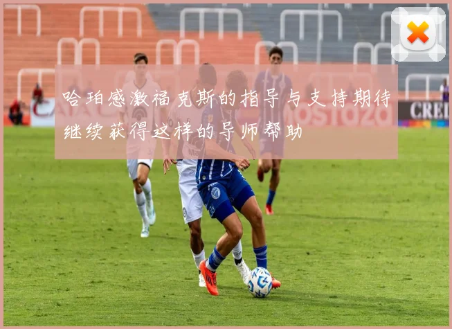 哈珀感激福克斯的指导与支持期待继续获得这样的导师帮助